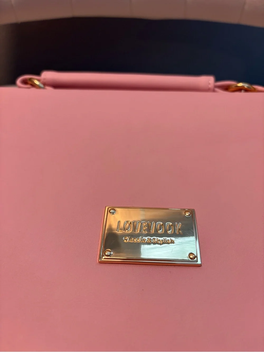 Pink & Black Striped Laptop Satchel